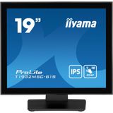 iiyama ProLite T1932MSC-B1S computer monitor 48,3 cm (19") 1280 x 1024 Pixels Full HD LED Touchscreen Tafelblad Zwart