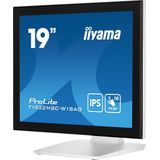 iiyama ProLite T1932MSC-W1SAG computer monitor 48,3 cm (19") 1280 x 1024 Pixels Full HD LED Touchscreen Tafelblad Wit