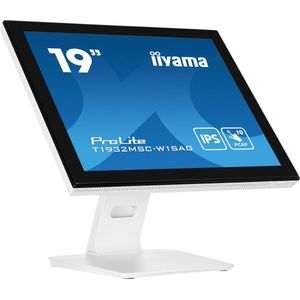iiyama ProLite T1932MSC-W1SAG computer monitor 48,3 cm (19") 1280 x 1024 Pixels Full HD LED Touchscreen Tafelblad Wit