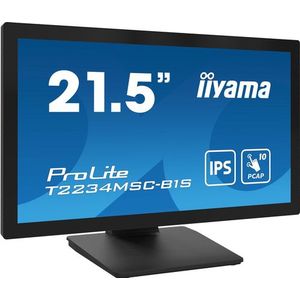 iiyama ProLite T2234MSC-B1S computer monitor 54,6 cm (21.5") 1920 x 1080 Pixels Full HD Touchscreen Zwart
