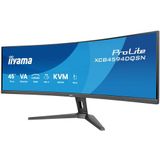 iiyama G-MASTER 45"LCD Curved Bus. UWQHD computer monitor 114,3 cm (45") 5120 x 1440 Pixels Dual QHD LED Zwart