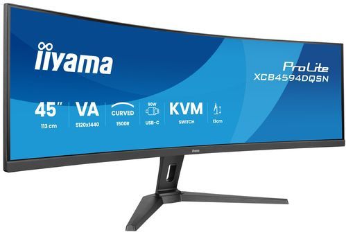 iiyama G-MASTER 45"LCD Curved Bus. UWQHD computer monitor 114,3 cm (45") 5120 x 1440 Pixels Dual QHD LED Zwart