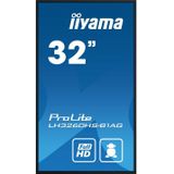 iiyama LH3260HS-B1AG beeldkrant Digitaal A-kaart 80 cm (31.5 inch) LED Wifi 500 cd/m² Full HD Zwart Type processor Android 11 24/7