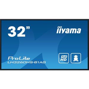 iiyama LH3260HS-B1AG beeldkrant Digitaal A-kaart 80 cm (31.5 inch) LED Wifi 500 cd/m² Full HD Zwart Type processor Android 11 24/7