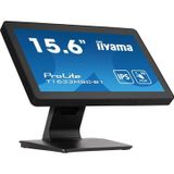 iiyama ProLite T1633MSC-B1 computer monitor 39,6 cm (15.6") 1920 x 1080 Pixels Full HD LCD Touchscreen Zwart