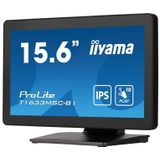 iiyama ProLite T1633MSC-B1 computer monitor 39,6 cm (15.6") 1920 x 1080 Pixels Full HD LCD Touchscreen Zwart