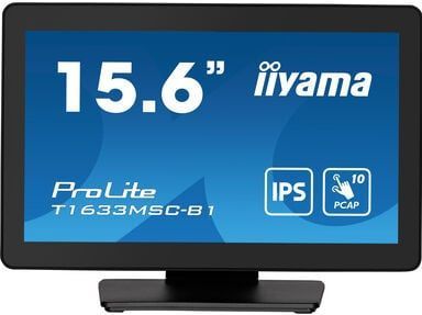 iiyama ProLite T1633MSC-B1 computer monitor 39,6 cm (15.6") 1920 x 1080 Pixels Full HD LCD Touchscreen Zwart