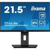 iiyama ProLite XUB2292HSU-B6 - 22 Inch - IPS - Full HD - USB-hub - In hoogte verstelbaar