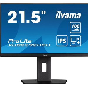 iiyama ProLite XUB2292HSU-B6 - 22 Inch - IPS - Full HD - USB-hub - In hoogte verstelbaar