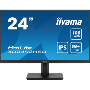 Iiyama XU2492HSU-B6 LED-monitor Energielabel D (A - G) 61 cm (24 inch) 1920 x 1080 Pixel 16:9 0.4 ms HDMI, DisplayPort, Hoofdtelefoon (3.5 mm jackplug), USB