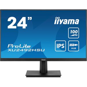 iiyama ProLite XU2492HSU-B6 - 24 Inch - IPS - Full HD - USB-Hub