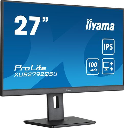 iiyama ProLite XUB2792QSU B6Inch IPS QHD USB hub In hoogte verstelbaar