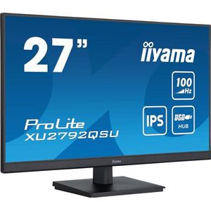 iiyama ProLite computer monitor 68,6 cm (27") 2560 x 1440 Pixels Dual WQHD LED Zwart