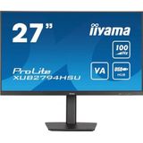 Iiyama ProLite XUB2794HSU-B6 - LED Monitor 27"" VA - 1920 x 1080 Full HD - 100Hz - 1ms - 4000:1-250 cd/m² - 1x HDMI - 1x DisplayPort - 2x USB - zwart