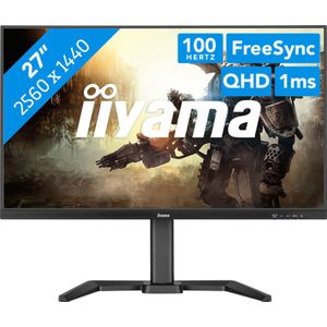 Iiyama G-MASTER Black Hawk GB2745QSU-B1 LCD-monitor Energielabel E (A - G) 68.6 cm (27 inch) 2560 x 1440 Pixel 16:9 1 ms HDMI, DisplayPort, Hoofdtelefoon (3.5