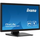 iiyama ProLite T2238MSC-B1 computer monitor 54,6 cm (21.5 inch) 1920 x 1080 Pixels Full HD LED Touchscreen Zwart