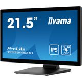 iiyama ProLite T2238MSC-B1 computer monitor 54,6 cm (21.5") 1920 x 1080 Pixels Full HD LED Touchscreen Zwart