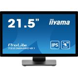 iiyama ProLite T2238MSC-B1 computer monitor 54,6 cm (21.5 inch) 1920 x 1080 Pixels Full HD LED Touchscreen Zwart