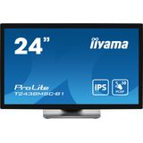 iiyama ProLite computer monitor 60,5 cm (23.8 inch) 1920 x 1080 Pixels Full HD LED Touchscreen Zwart