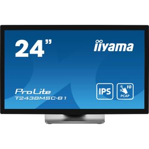 iiyama ProLite computer monitor 60,5 cm (23.8 inch) 1920 x 1080 Pixels Full HD LED Touchscreen Zwart