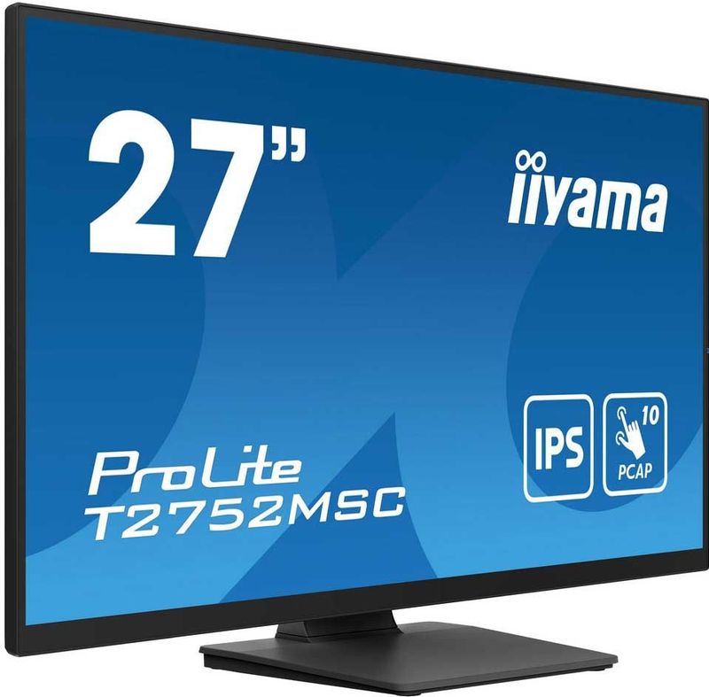 iiyama ProLite T2752MSC-B1 computer monitor 68,6 cm (27") 1920 x 1080 Pixels Full HD LED Touchscreen Zwart