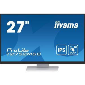 iiyama ProLite T2752MSC-W1 computer monitor 68,6 cm (27") 1920 x 1080 Pixels Full HD LED Touchscreen Wit