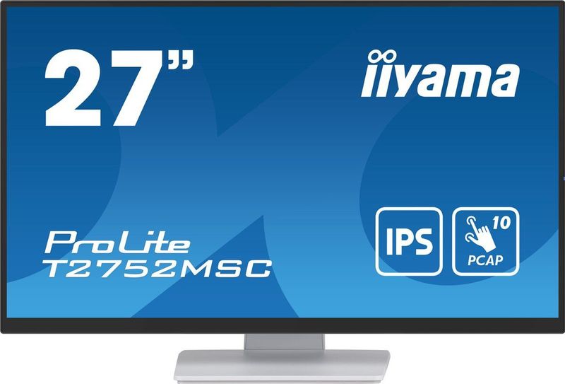 iiyama ProLite T2752MSC-W1 computer monitor 68,6 cm (27") 1920 x 1080 Pixels Full HD LED Touchscreen Wit