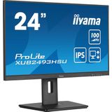 iiyama ProLite XUB2493HSU-B6 - 24 Inch - IPS - Full HD - USB-hub - In hoogte verstelbaar