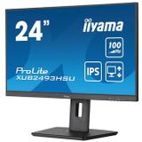 iiyama ProLite XUB2493HSU-B6 - 24 Inch - IPS - Full HD - USB-hub - In hoogte verstelbaar