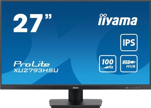 iiyama ProLite XU2793HSU-B6 - 27 Inch - IPS - Full HD - USB-Hub