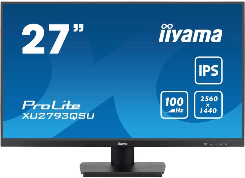 iiyama ProLite XU2793QSU-B6 computer monitor 68,6 cm (27") 2560 x 1440 Pixels Wide Quad HD LED Zwart
