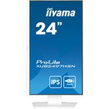 iiyama ProLite XUB2497HSN-W1 24 inch - Full HD - IPS - USB-Hub (2x) - in hoogte verstelbaar - USB-C Dock - wit