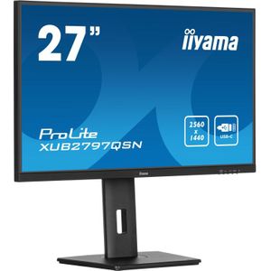 iiyama ProLite XUB2797QSN-B1 - 27 Inch - IPS - QHD - USB-C Dock - In hoogte verstelbaar