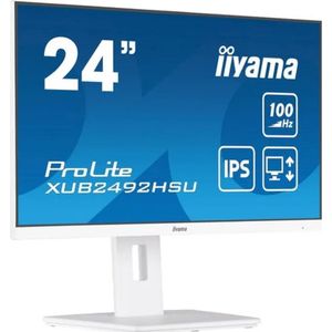 Iiyama XUB2492HSU-W6 LED-monitor Energielabel D (A - G) 60.5 cm (23.8 inch) 1920 x 1080 Pixel 16:9 0.4 ms HDMI, DisplayPort, Hoofdtelefoon (3.5 mm jackplug),