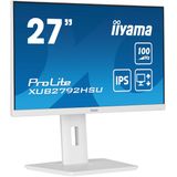 iiyama ProLite XUB2792HSU-W6 - 27 Inch - IPS - Full HD - USB-hub - In hoogte verstelbaar