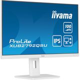 iiyama ProLite XUB2792QSU-W6 - 27 Inch - IPS - QHD - USB-hub - In hoogte verstelbaar