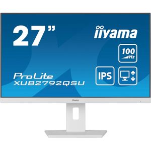 iiyama ProLite XUB2792QSU-W6 - 27 Inch - IPS - QHD - USB-hub - In hoogte verstelbaar