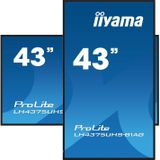 Iiyama ProLite LH4375UHS-B1AG Digital Signage display Energielabel: G (A - G) 108 cm 42.5 inch 3840 x 2160 Pixel 24/7