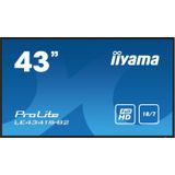 iiyama ProLite LE4341S-B2 - 43 Inch - IPS - Full HD - 18/7 werktijd - 350 cd/m²