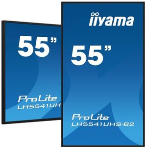 iiyama ProLite LH5541UHS-B2 - 55 Inch - IPS - 4K - 24/7 werktijd - 500 cd/m²