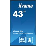 IIYAMA 43"W Beeldscherm - 4K UHD - IPS - 800 cd/m² - 108 cm