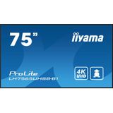 Iiyama - 75iW - Beeldscherm - 4K UHD - IPS - Zwart - 189 cm