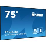 Iiyama - 75iW - Beeldscherm - 4K UHD - IPS - Zwart - 189 cm