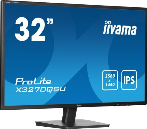 iiyama ProLite X3270QSU-B1 - 32 Inch - IPS - QHD - USB-Hub