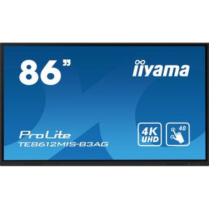 iiyama TE8612MIS-B3AG beeldkrant Kiosk-ontwerp 2,18 m (86"") LCD Wifi 400 cd/m² 4K Ultra HD Zwart Touchscreen Type processor Android 11 24/7
