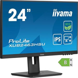 iiyama ProLite XUB2463HSU-B1 computer monitor 61 cm (24") 1920 x 1080 Pixels Full HD LED Zwart