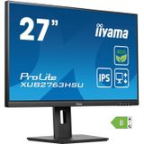 iiyama ProLite XUB2763HSU-B1 - 27 Inch - IPS - Full HD - USB-Hub - energie label B - In hoogte verstelbaar