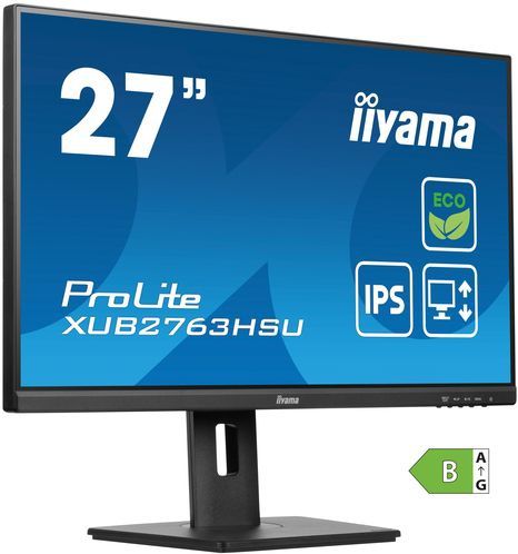 iiyama ProLite XUB2763HSU-B1 computer monitor 68,6 cm (27") 1920 x 1080 Pixels Full HD LED Zwart