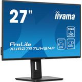 iiyama ProLite XUB2797UHSNP-B1 - 27 inch - 4K - IPS - USB-Hub (4x) - in hoogte verstelbaar - USB-C Dock - KVM-switch