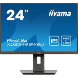 iiyama ProLite XUB2495WSU-B7 - 24 Inch - IPS - WUXGA - USB-hub - In hoogte verstelbaar